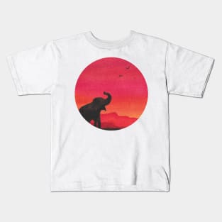 African sunset Kids T-Shirt